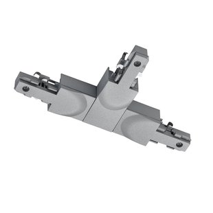 Trio Lighting T-verbinder DUOline, aardedraad rechts, titanium