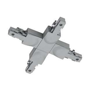 Trio Lighting X-connector DUOline 2-fasen railsysteem, titanium