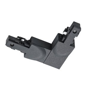 Trio Lighting Hoekverbinder DUOline aardedraad binnen, zwart