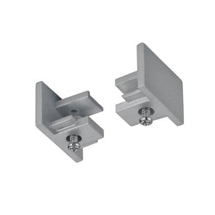 Trio Lighting Eindkappen voor 2-fase rail DUOline, titaan