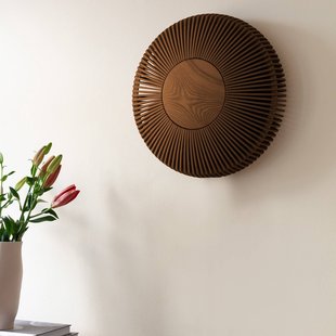 UMAGE Clava up wandlamp Ø 49 cm hout donker UMAGE Clava up wandlamp Ø 49 cm hout donker
