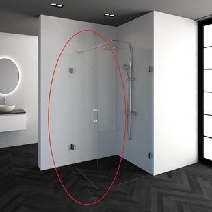 Sanitop Douchedeur Just Creating | Profielloos D2 | 90cm | Omkeerbaar Helder Glas | Nisdeur Sanitop Douchedeur Just Creating | Profielloos D2 | 90cm | Omkeerbaar Helder Glas | Nisdeur