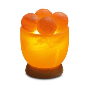 Wagner Life Zoutkristalschaal met massagekogels, rond