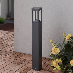 Lucande LED tuinpadverlichting Bernd, 60 cm, antraciet, aluminium