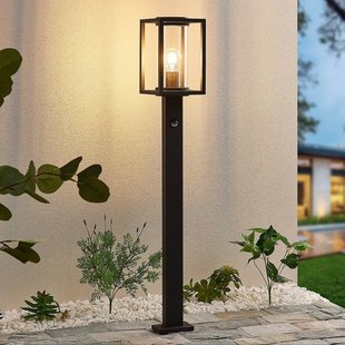 Lucande Tuinpadverlichting Ferda, 100 cm, sensor, antraciet, IP44