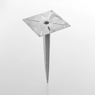 Lucande grondspies Cadis, zilverkleurig, metaal, 38 cm hoog Lucande grondspies Cadis, zilverkleurig, metaal, 38 cm hoog