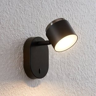 Lindby Marrie LED-spot met schakelaar, zwart Lindby Marrie LED-spot met schakelaar, zwart