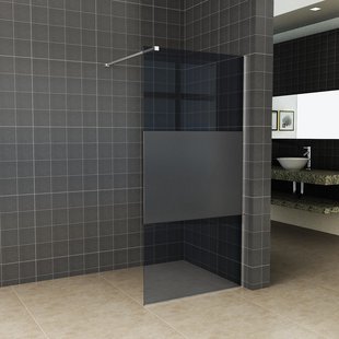 Inloopdouche Wiesbaden Slim Rookglas met Middenband 120x200 8mm Nano Coating Inloopdouche Wiesbaden Slim Rookglas met Middenband 120x200 8mm Nano Coating