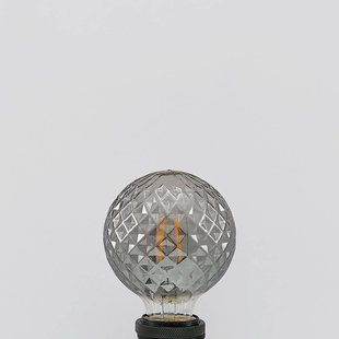 Lucande LED lamp E27 G95 4W 1.800K dimbaar smoke