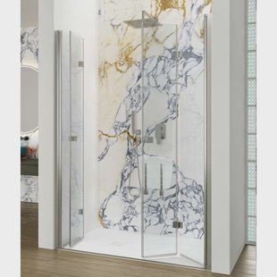 Nisdeur Lacus Albarella Saloon Inklap Deur 150x190 Cm Chroom