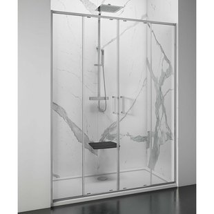 Nisdeur Lacus Stromboli Evo 2 Schuifdeuren 150x200 Cm Chroom