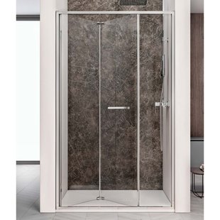 Nisdeur Lacus Ponza Evo Vouwdeur 85x200 Cm Helder Glas Chroom Nisdeur Lacus Ponza Evo Vouwdeur 85x200 Cm Helder Glas Chroom