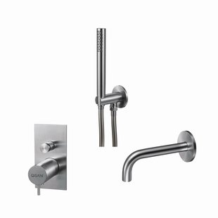 Badset Qisani Flow Inbouw Geborsteld RVS