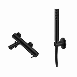 Badset Qisani Flow Opbouw Geborsteld Mat Zwart