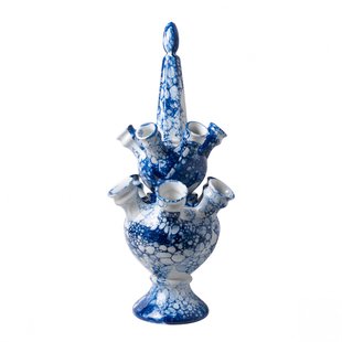 Tulpenvaas 2-delig Bubble Blue Tulpenvaas 2-delig Bubble Blue
