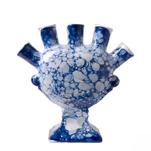 Tulpenvaas hartvormig Bubble Blue Tulpenvaas hartvormig Bubble Blue