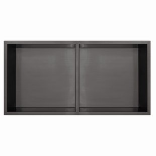 Inbouwnis Qisani Flow Dubbel Geborsteld Gun Metal