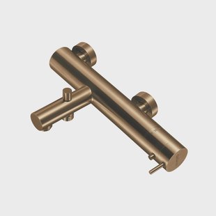 Badthermostaat Qisani Flow Geborsteld Goud