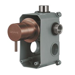 Omstelkraan Qisani Flow 2-weg Geborsteld Copper