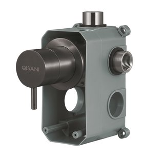 Omstelkraan Qisani Flow 2-weg Geborsteld Gun Metal