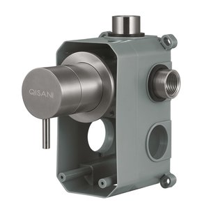 Omstelkraan Qisani Flow 2-weg Geborsteld RVS