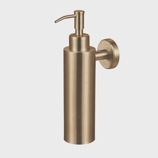 Zeepdispenser Qisani Flow Geborsteld Goud Zeepdispenser Qisani Flow Geborsteld Goud