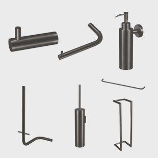 Accessoireset Qisani Flow Compleet Geborsteld Gun Metal