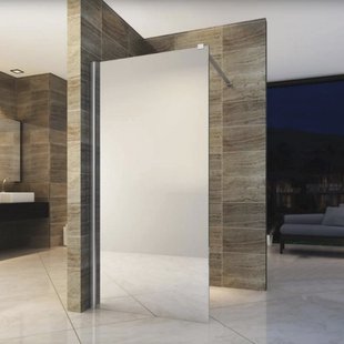 BWS Douchewand Mirror 8mm | Spiegelglas | Inloopdouche (Alle maten)