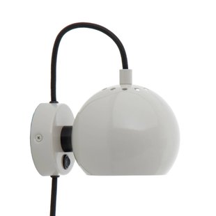 FRANDSEN wandlamp Bal Magneet, lichtgrijs glanzend