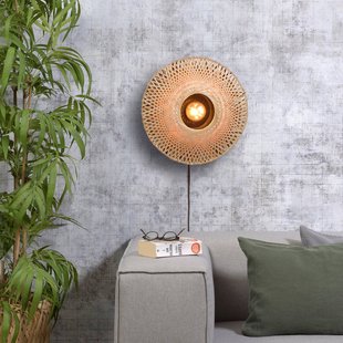 Good & Mojo Good &amp; Mojo Kalimantan wand, Natur, Ø 44cm