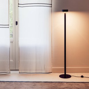 Milan Iluminación Milan Peak Lane LED vloerlamp zwart 130 cm