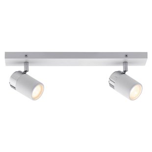 Paulmann Zyli plafondspot wit/chroom 2-lamps
