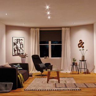 Paulmann Nova Plus Coin dim rond star ijzer