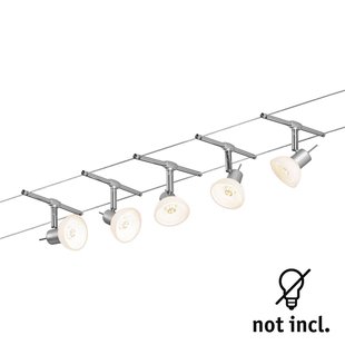 Paulmann Sheela kabelsysteem 5lamps chroom mat
