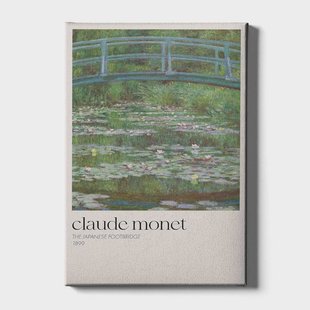 Canvas schilderij Claude Monet The Japanese Footbridge | Walljar Canvas schilderij Claude Monet The Japanese Footbridge | Walljar