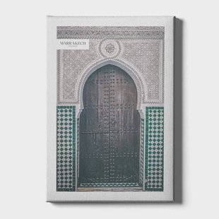 Canvas schilderij Doorway In Marrakech | Walljar Canvas schilderij Doorway In Marrakech | Walljar