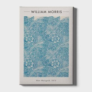Canvas schilderij William Morris Blue Marigold | Walljar Canvas schilderij William Morris Blue Marigold | Walljar