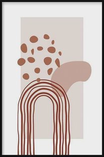 Ingelijste poster Abstract Arch Shape | Walljar Ingelijste poster Abstract Arch Shape | Walljar