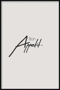 Ingelijste poster Bon Appetit | Walljar Ingelijste poster Bon Appetit | Walljar