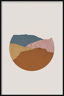 Ingelijste poster Earth Mountains | Walljar Ingelijste poster Earth Mountains | Walljar