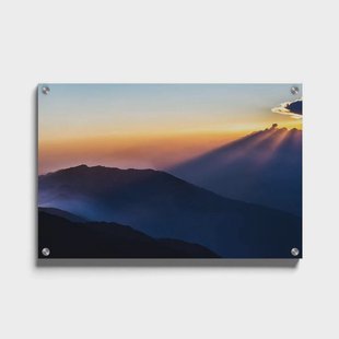 Plexiglas schilderij Blauw Oranje Lucht | Walljar Plexiglas schilderij Blauw Oranje Lucht | Walljar