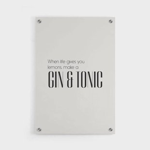 Plexiglas schilderij Gin And Tonic | Walljar Plexiglas schilderij Gin And Tonic | Walljar