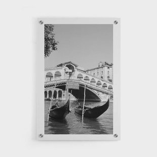 Plexiglas schilderij Rialto Bridge in Venice '53 | Walljar Plexiglas schilderij Rialto Bridge in Venice '53 | Walljar