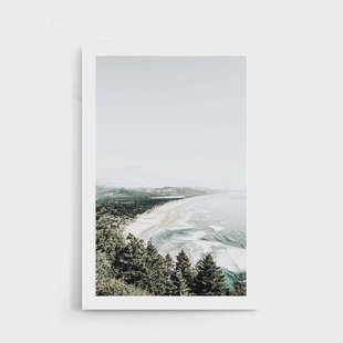 Poster Bomen Omzoomde Kustlijn | Walljar Poster Bomen Omzoomde Kustlijn | Walljar