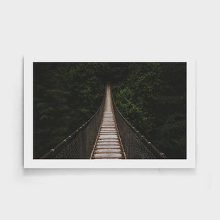 Poster Brug In Het Woud | Walljar Poster Brug In Het Woud | Walljar
