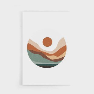 Poster Desert Sunrise | Walljar Poster Desert Sunrise | Walljar