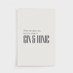 Poster Gin And Tonic | Walljar Poster Gin And Tonic | Walljar