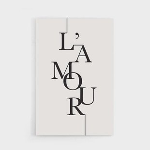Poster L'Amour | Walljar Poster L'Amour | Walljar