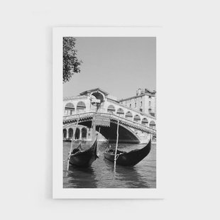 Poster Rialto Bridge in Venice '53 | Walljar Poster Rialto Bridge in Venice '53 | Walljar