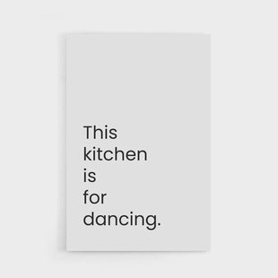 Poster This Kitchen Is For Dancing | Walljar Poster This Kitchen Is For Dancing | Walljar